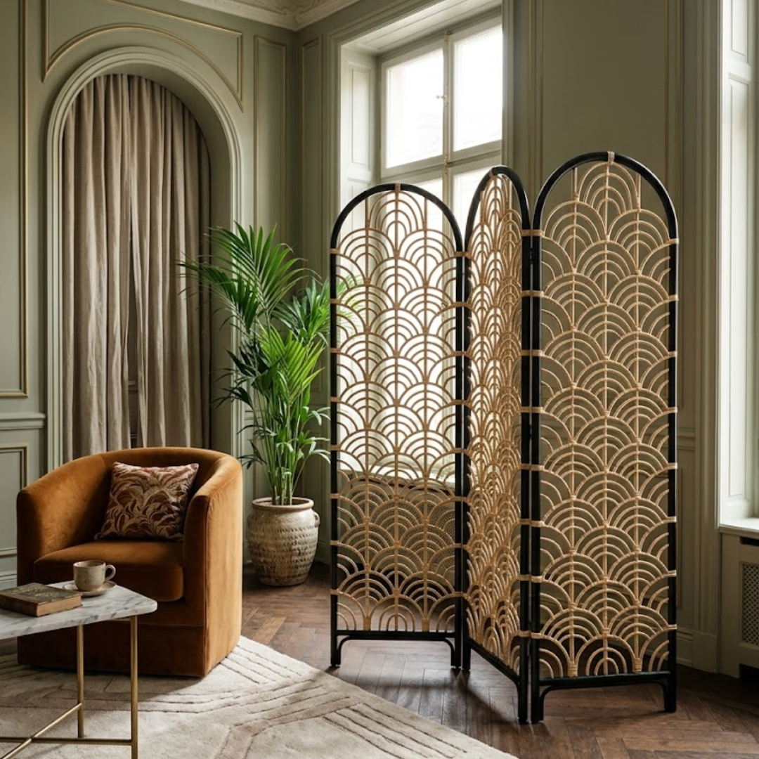 Veyana Screen Divider shown in a Calmistry room setting